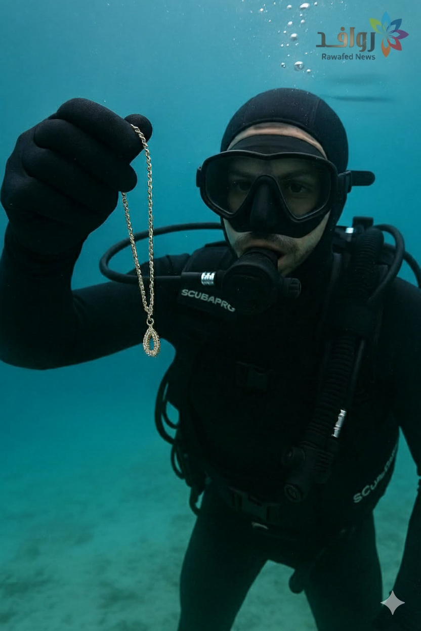 بين أعماق البحر وأمانة الغطاسين.. قصة العثور على سلسال زفاف مفقود في العقبة