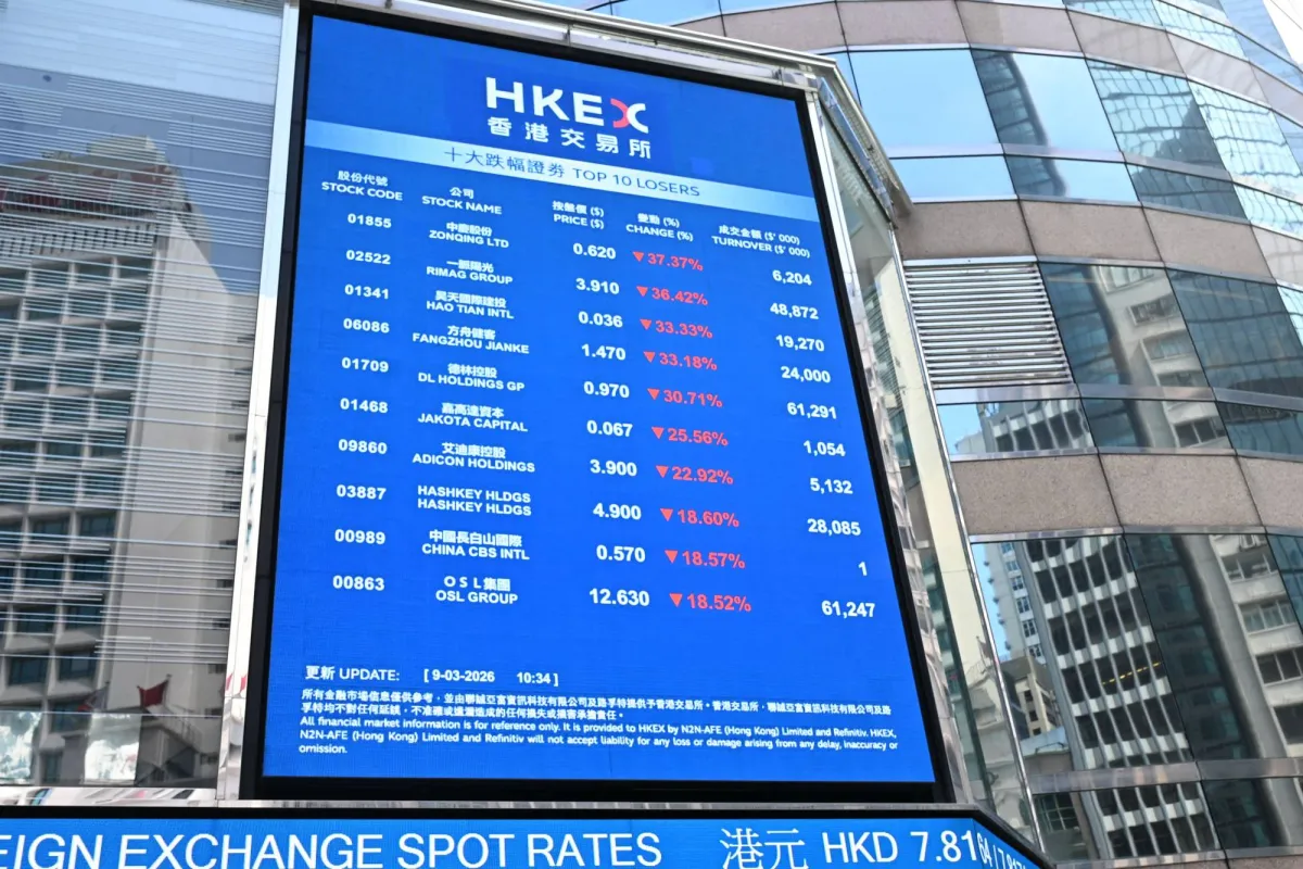 قيود صينية على ادراج الشركات الخارجية في بورصة هونغ كونغ