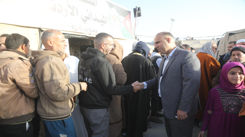 المستشفى الميداني الاردني بغزة يستقبل وفودا بمناسبة عيد الفطر