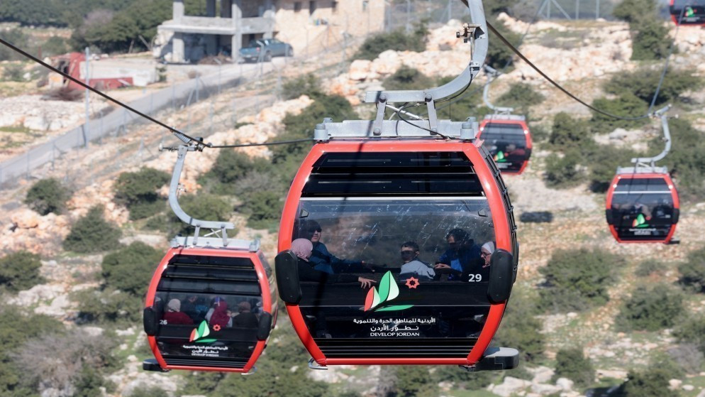 تلفريك عجلون يستقطب اكثر من 6 الاف زائر في نهاية الاسبوع