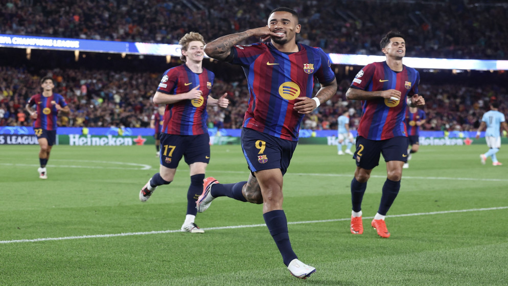 برشلونة يكتسح فينورد بخماسية في دوري ابطال اوروبا بقيادة رافينيا