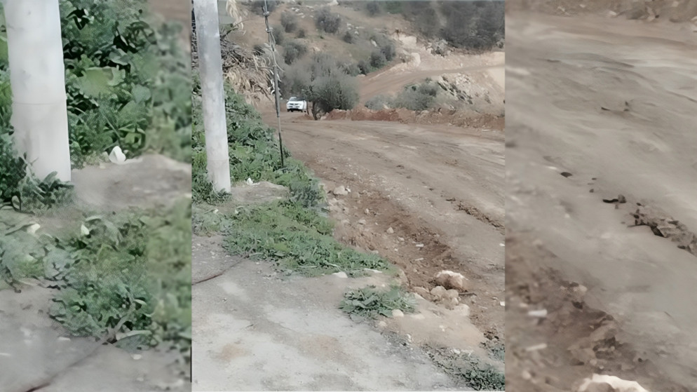 جرش: اغلاق طريق حيوي احترازيا يربط الكتة بالمنشية بسبب انجراف الاتربة